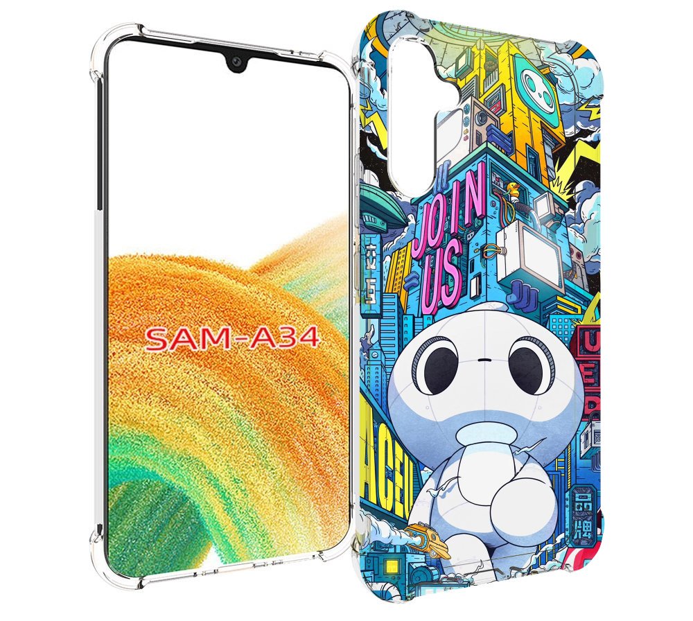 

Чехол MyPads FaceU для Samsung Galaxy A34, Tocco