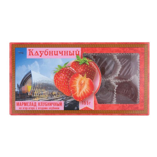 Мармелад Dolce Vita клубничный на агар-агаре с ягодами клубники 155 г