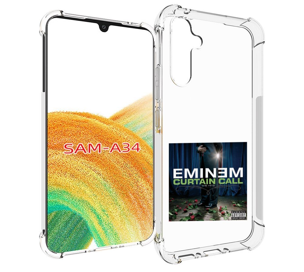 

Чехол MyPads Eminem CURTAIN CALL, THE HITS для Samsung Galaxy A34, Tocco