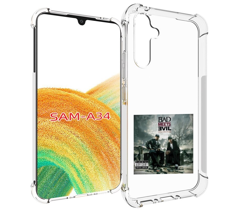 

Чехол MyPads Eminem BAD MEETS EVIL – HELL THE SEQUEL для Samsung Galaxy A34, Tocco