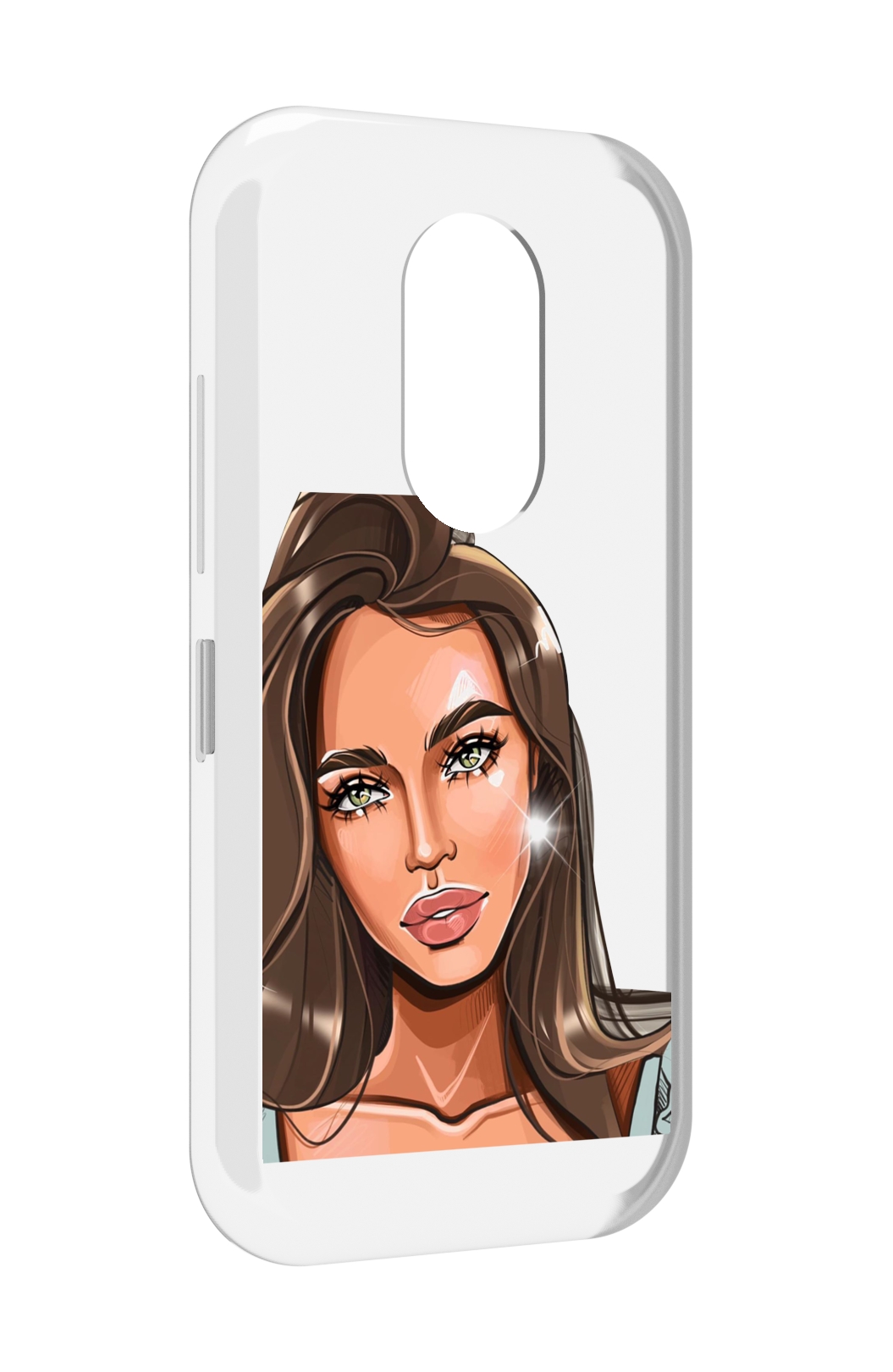 

Чехол MyPads Девушка-с-зелеными-глазами для Doogee S61 / S61 Pro, Прозрачный, Tocco