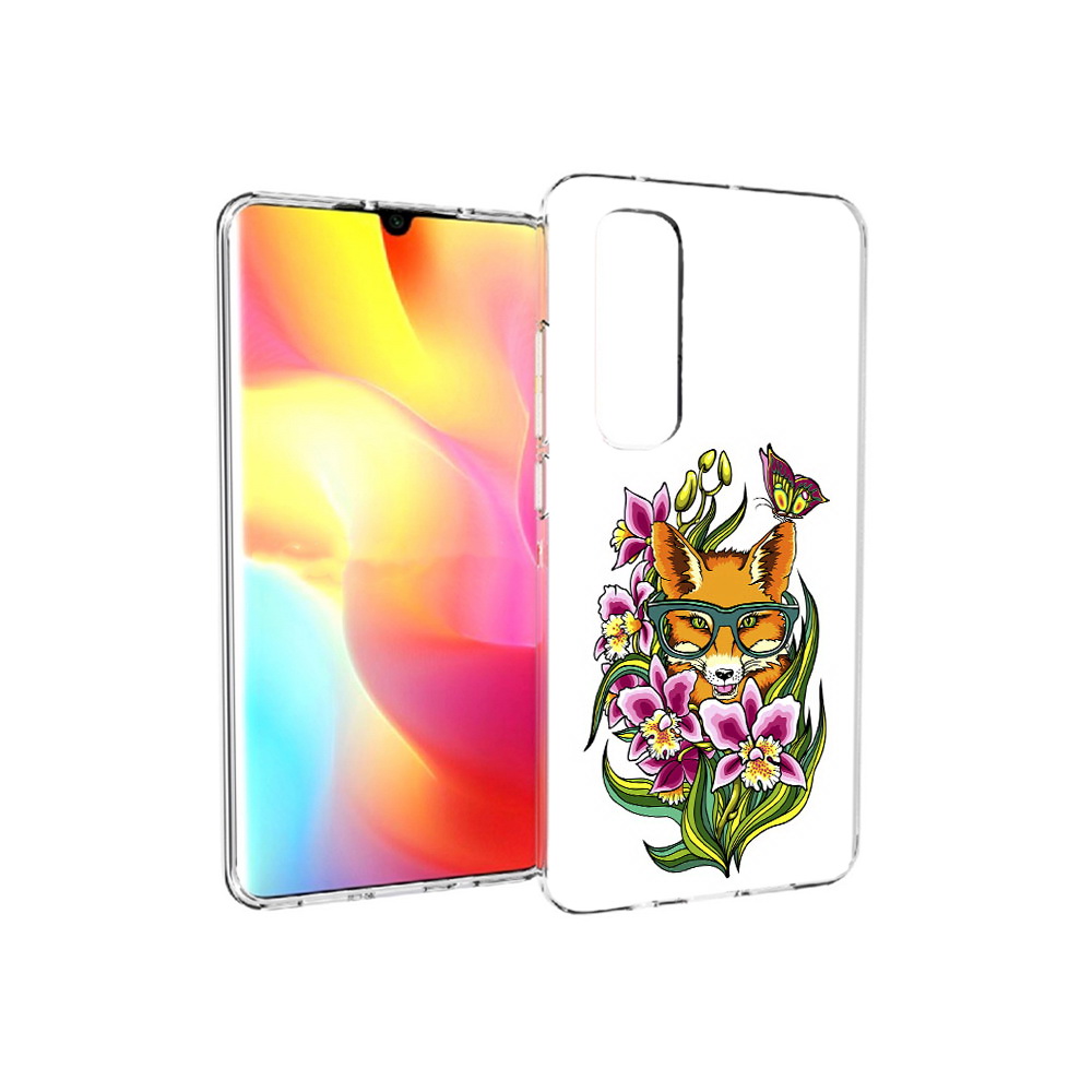 

Чехол MyPads Tocco для Xiaomi Mi Note 10 Lite Лиса в цветах (PT149714.254.108), Прозрачный, Tocco