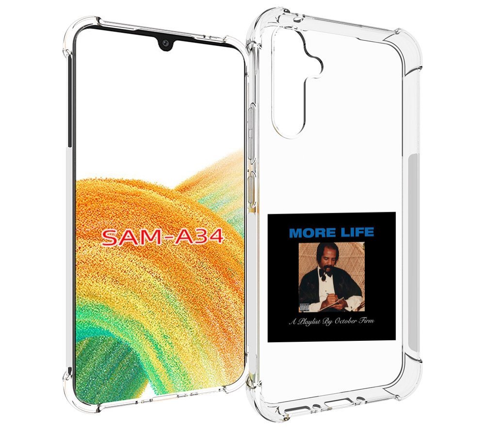 

Чехол MyPads Drake - More Life для Samsung Galaxy A34, Tocco