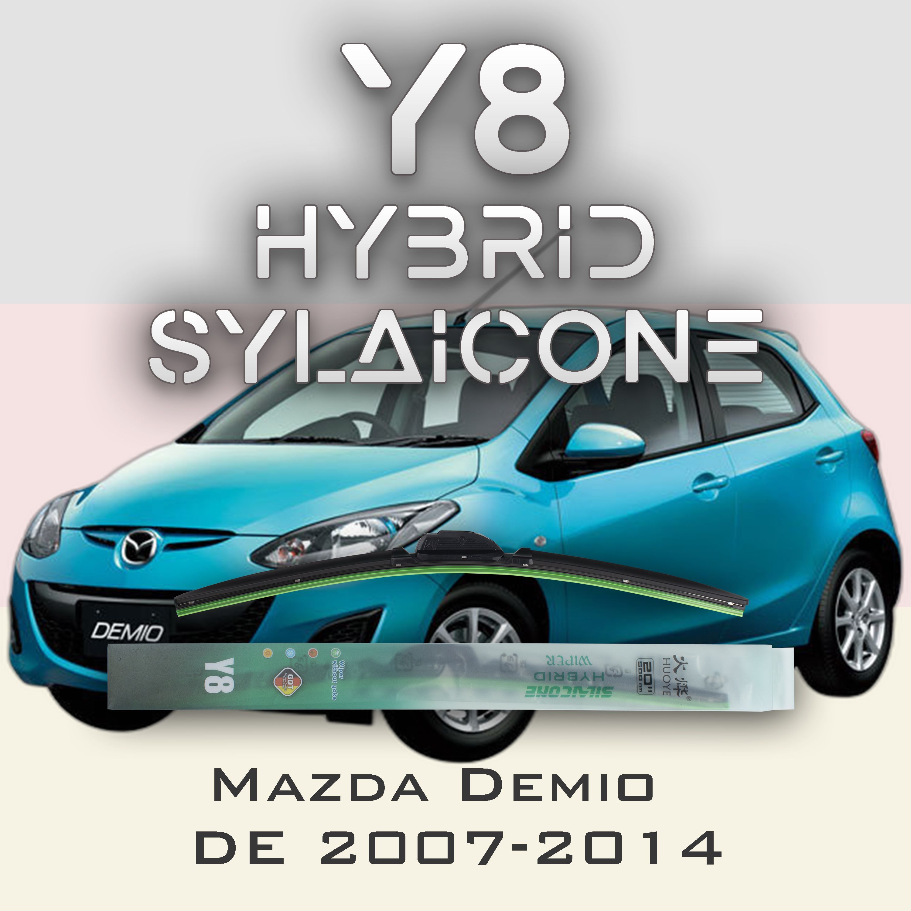 

Комплект щеток стеклоочистителя HUOYE Y8-Mazda Demio DE 2007-2014, Y8