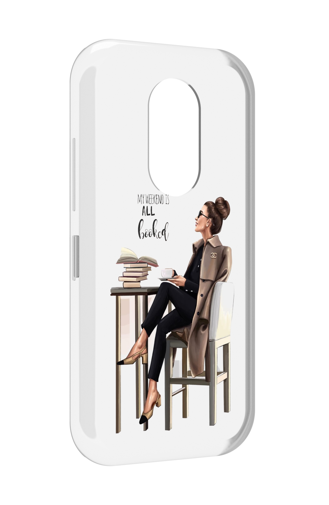 

Чехол MyPads Девушка-в-кофейне для Doogee S61 / S61 Pro, Прозрачный, Tocco