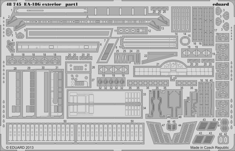 

Фототравление Eduard 48745 EA-18G exterior