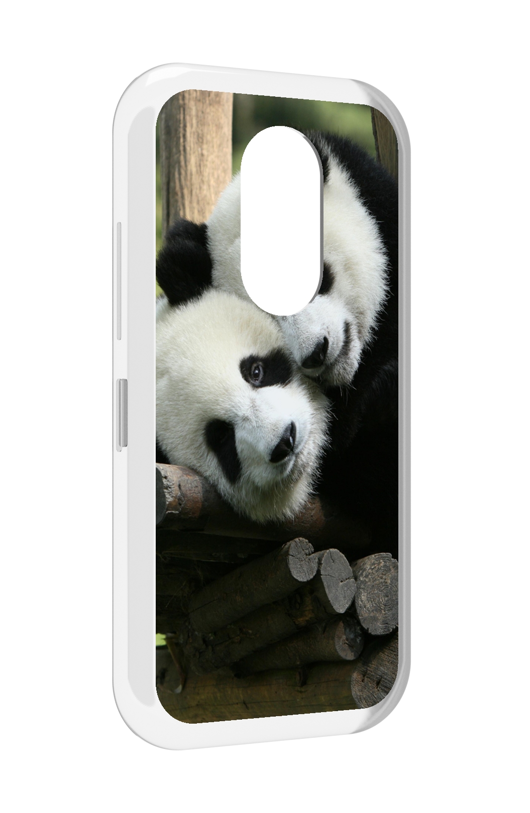 

Чехол MyPads Две-панды для Doogee S61 / S61 Pro, Прозрачный, Tocco