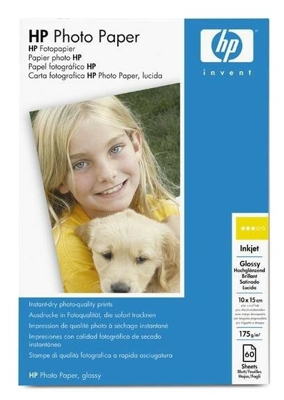 

Фотобумага HP C7894A Glossy Paper глянцевая 10х15см отрывной ярлычок 175 или 210 г/ м2 60л