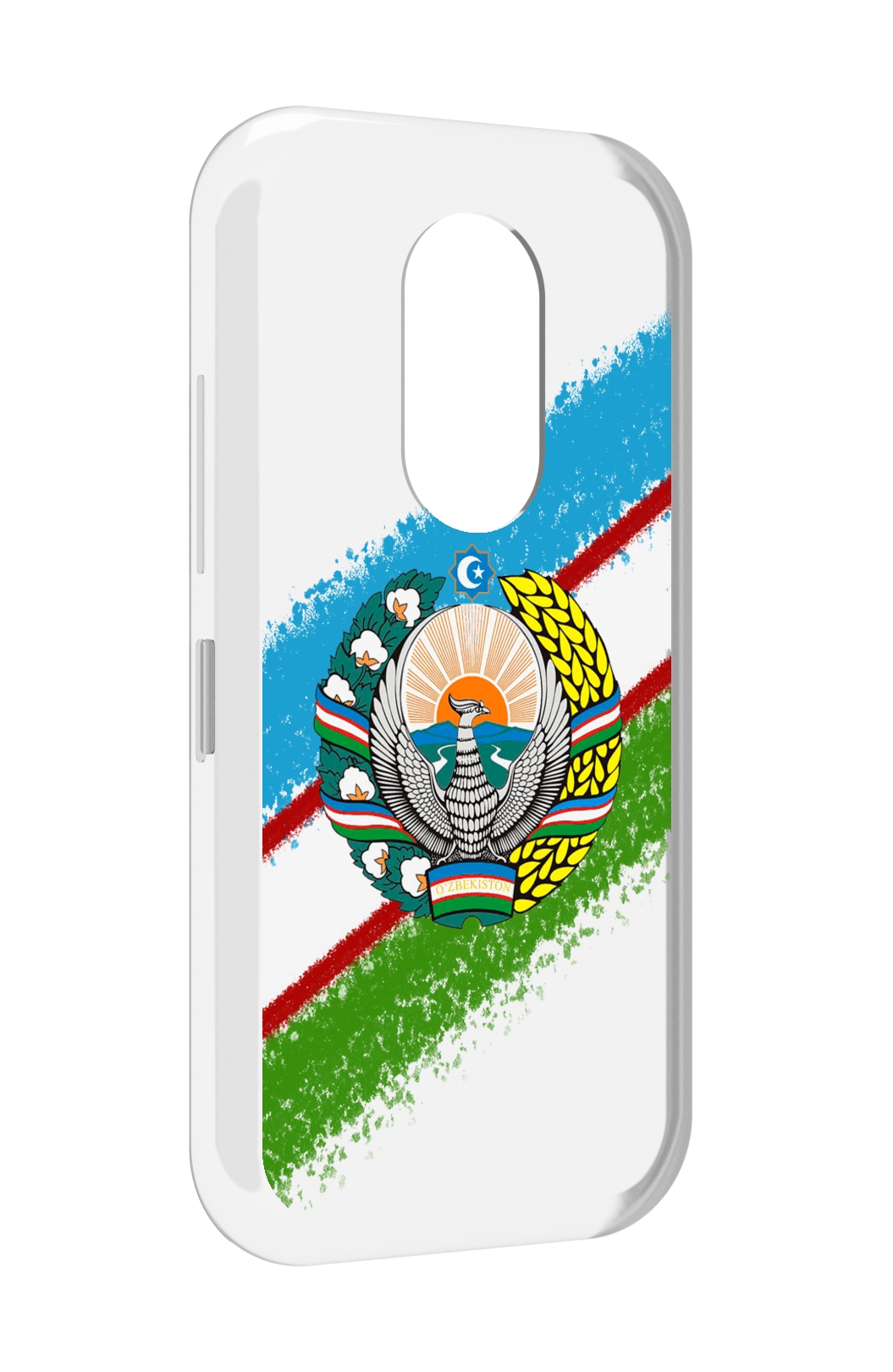 

Чехол MyPads Герб флаг Узбекистана для Doogee S61 / S61 Pro, Прозрачный, Tocco