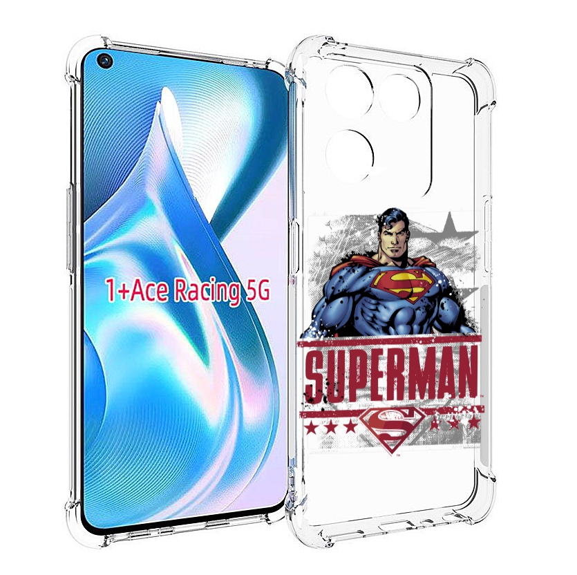 

Чехол MyPads рисунок супермен для OnePlus Ace Racing, Прозрачный, Tocco