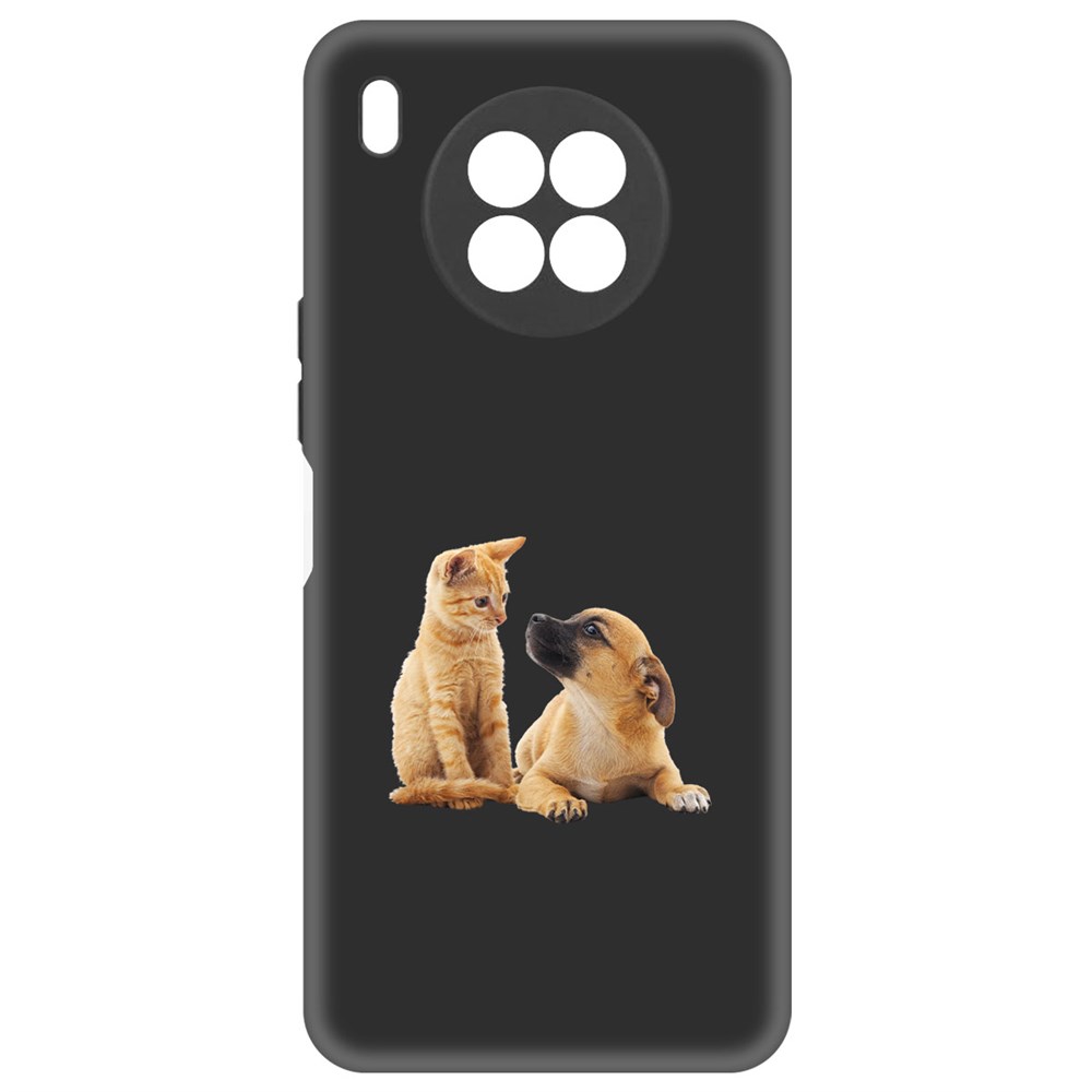 

Чехол-накладка Krutoff Soft Case Лучшие друзья для Honor 50 Lite черный