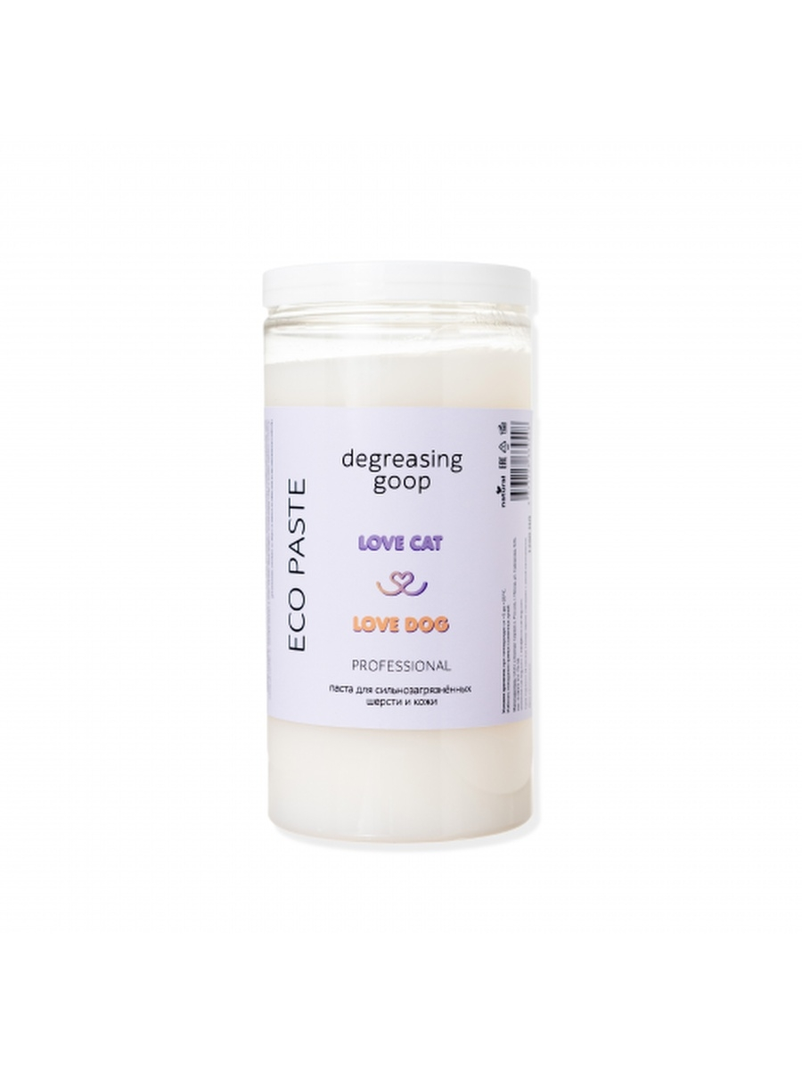 

Паста Love Cat Love Dog ECO PASTE для сильно-загрязненных шерсти и кожи, 500 мл