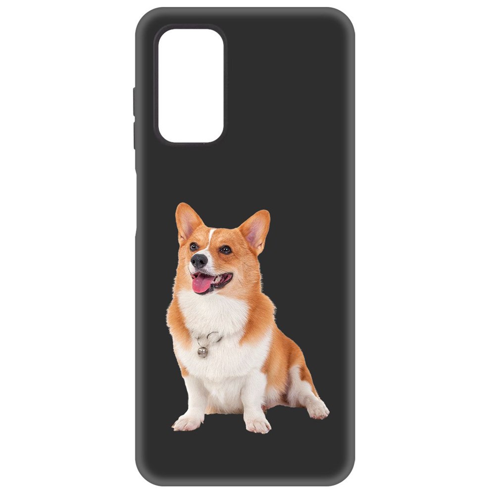 

Чехол-накладка Krutoff Soft Case Корги для Samsung Galaxy A13 (A135) черный