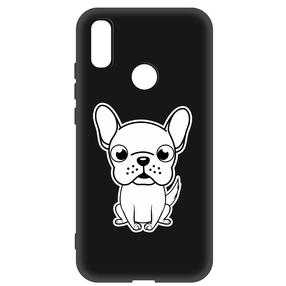 

Чехол-накладка Krutoff Soft Case Черно-белый щенок для Xiaomi Redmi 7 черный