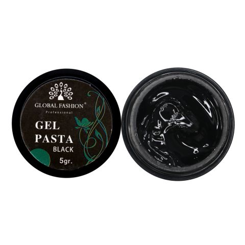 

Гель для ногтей GEL PASTA Global Fashion 5 мл black, Черный