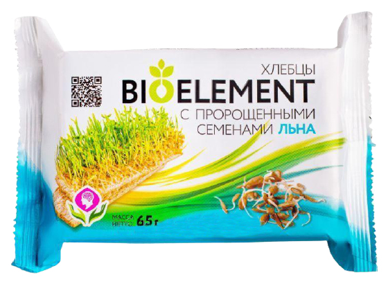 

Хлебцы пшеничные Doctor Grain БиоЭлемент хрустящие с пророщенным льном 65 г