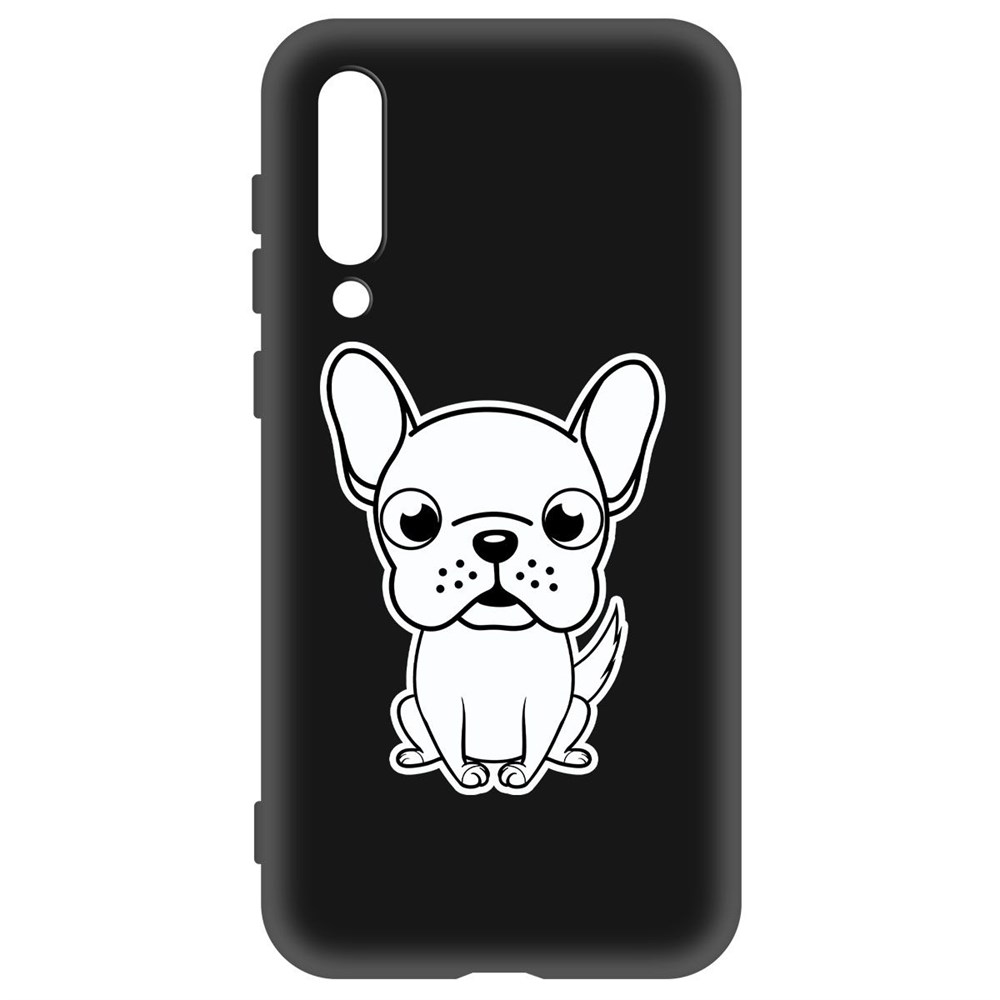 

Чехол-накладка Krutoff Soft Case Черно-белый щенок для Xiaomi Mi 9 SE черный