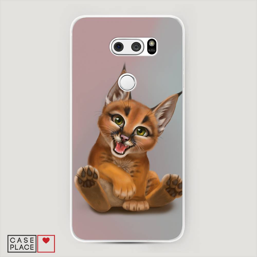 

Чехол Awog на LG V35 ThinQ "Малыш рыси", Оранжевый;серый, 83650-1