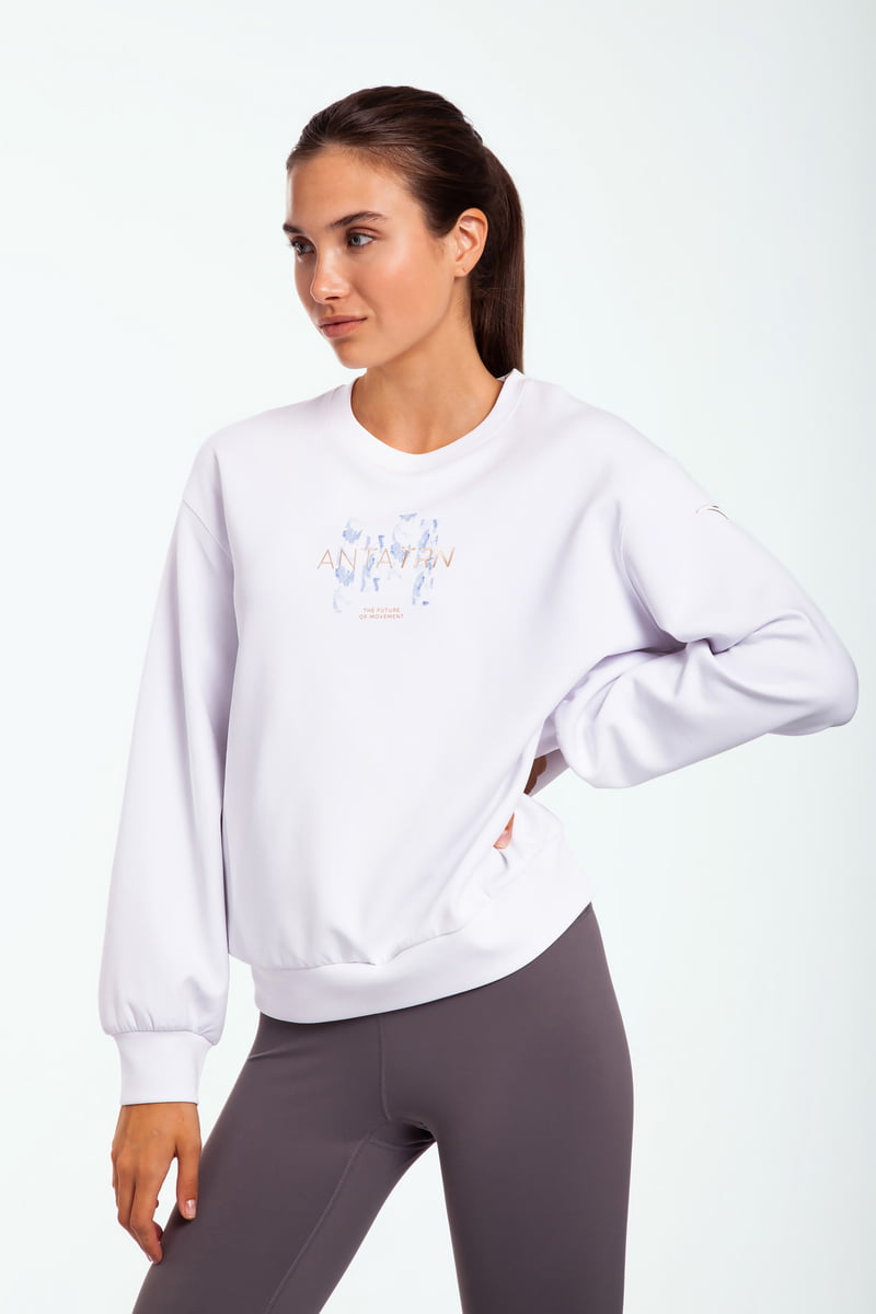

Свитшот женский Anta Training ECOCOZY 862337712 белый S, Training ECOCOZY 862337712