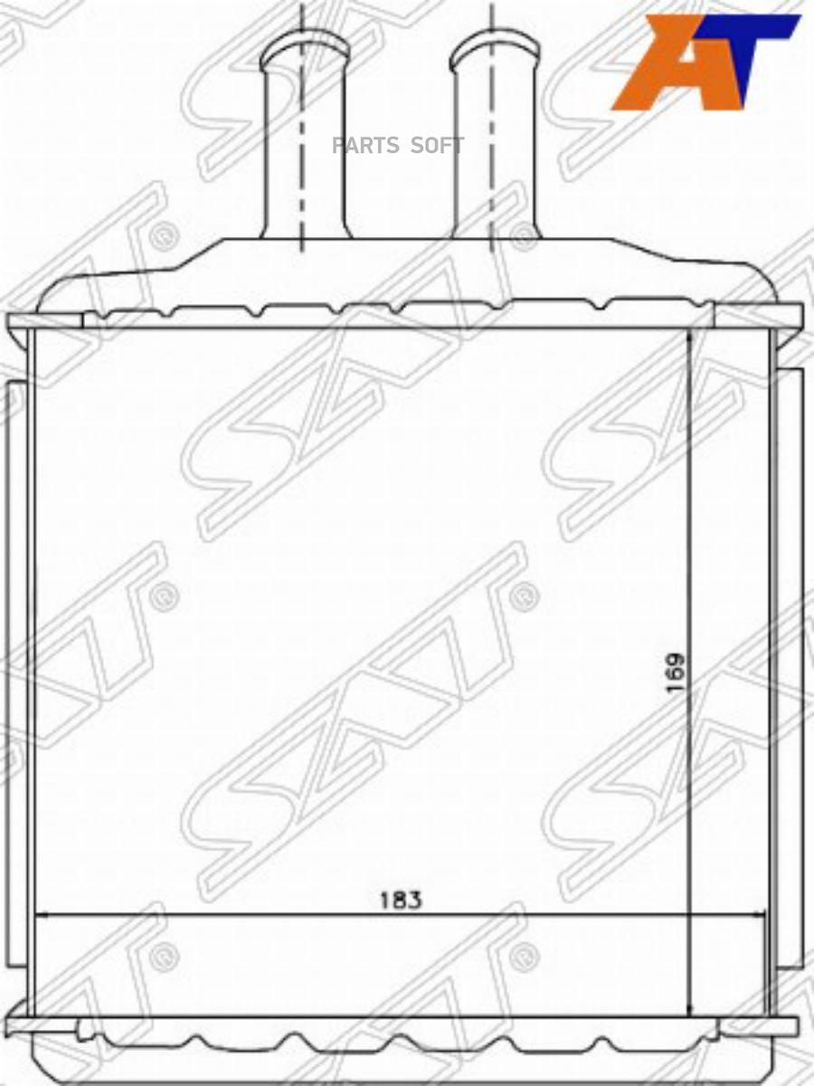 SAT Радиатор отопителя салона CHEVROLET / DAEWOO LACETTI 04-/NUBIRA 03-/SUZUKI FORENZA 03-