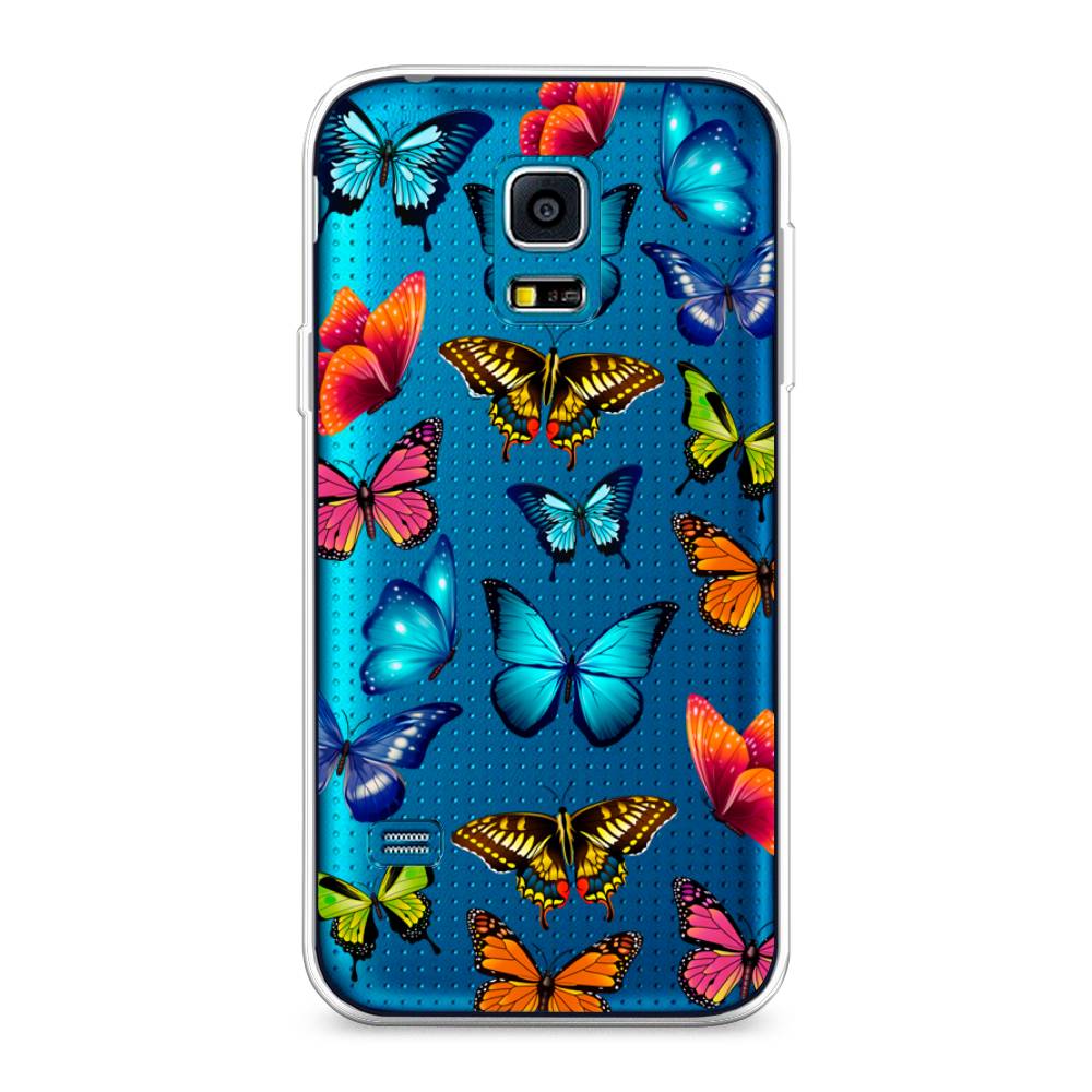 фото Чехол awog "разные бабочки" для samsung galaxy s5 mini