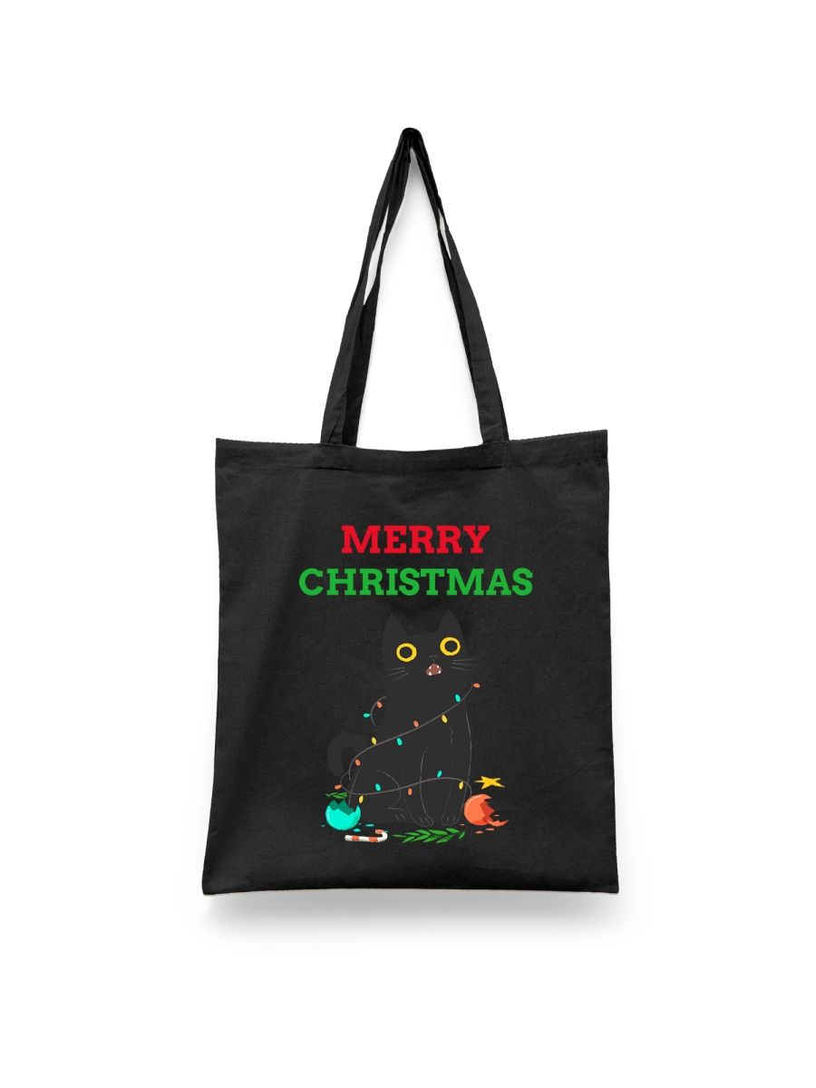 

Шоппер унисекс Каждому Своё Merry Christmas/Новый год/Рождество NY9, черный, Merry Christmas/Новый год/Рождество NY9