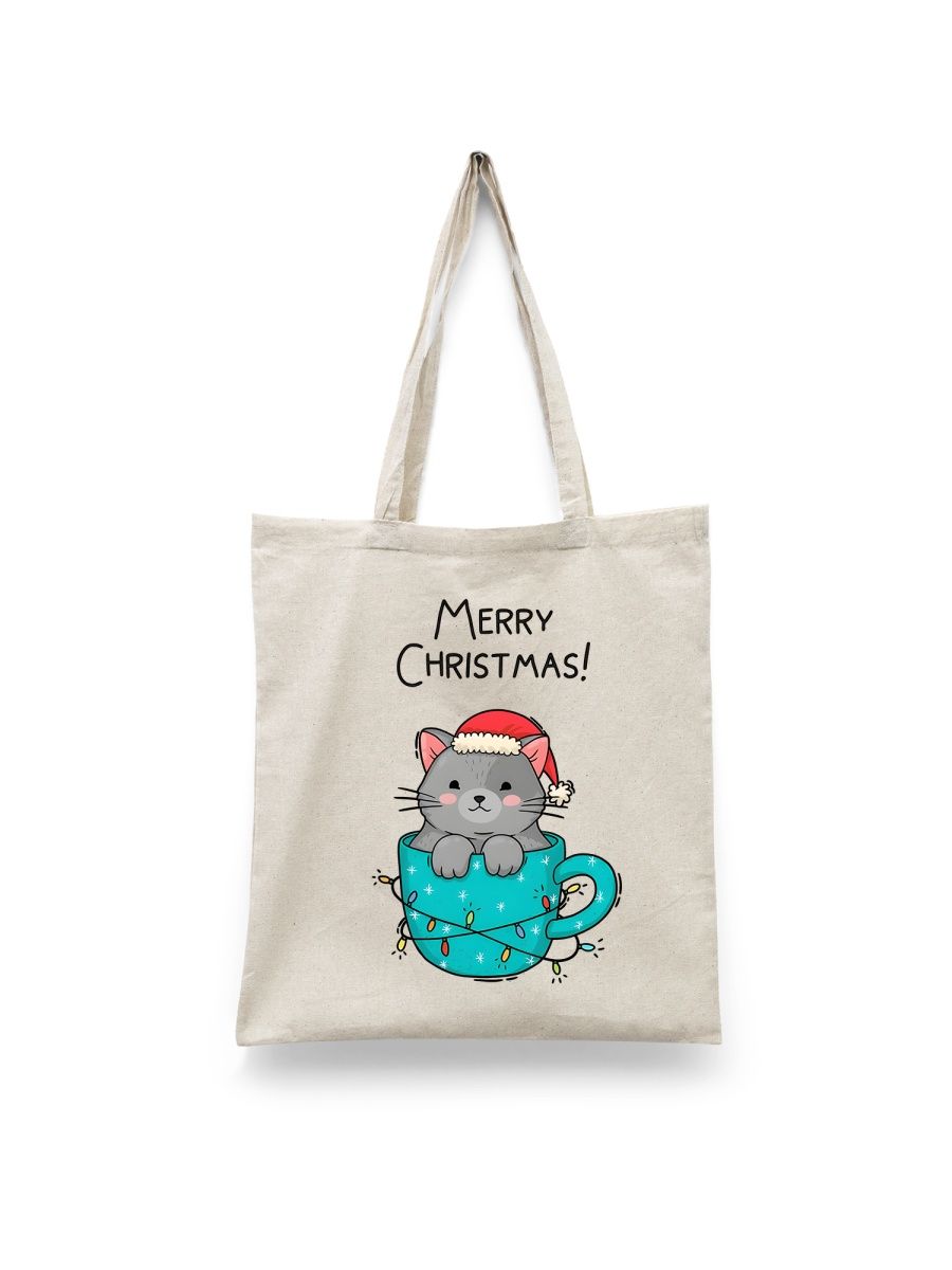 

Шоппер унисекс Каждому Своё Merry Christmas/Новый год/Рождество NY7, белый, Merry Christmas/Новый год/Рождество NY7