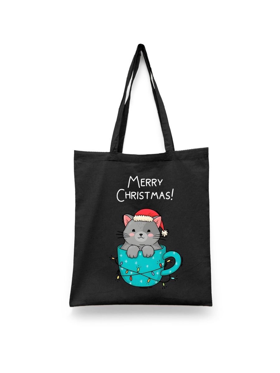 

Шоппер унисекс Каждому Своё Merry Christmas/Новый год/Рождество NY7, черный, Merry Christmas/Новый год/Рождество NY7