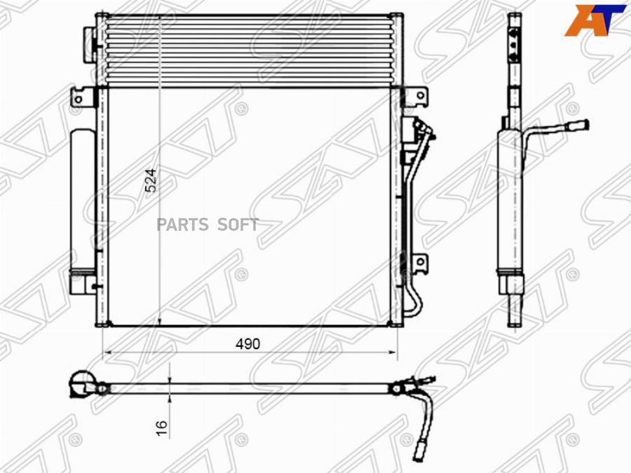 

Радиатор Кондиционера Dodge Nitro 07- Sat арт. ST-CR07-394-0