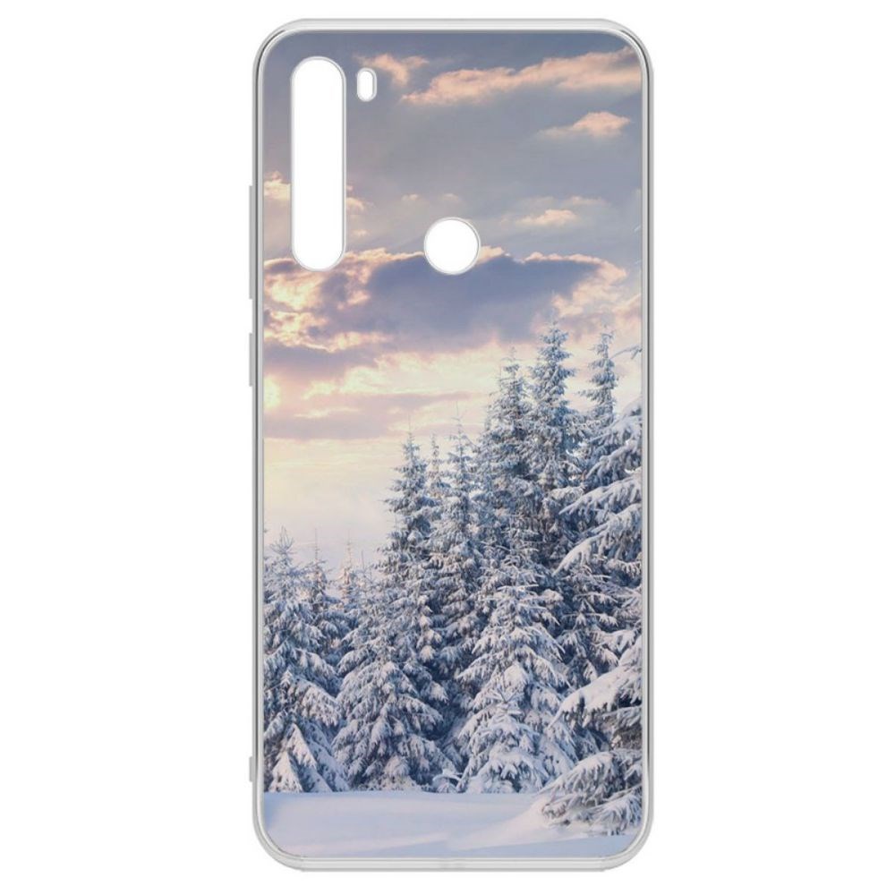 Чехол-накладка Krutoff Clear Case Снежный пейзаж для Xiaomi Redmi Note 8T