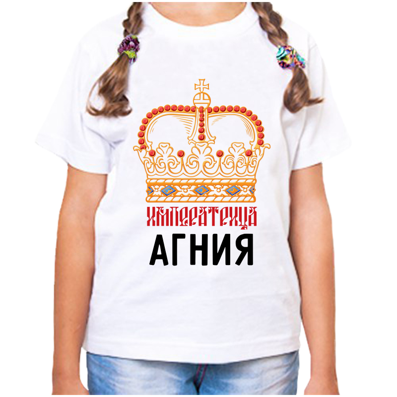 

Футболка девочке белая 36 р-р императрица агния, Белый, fdd_imperatrica_agniya