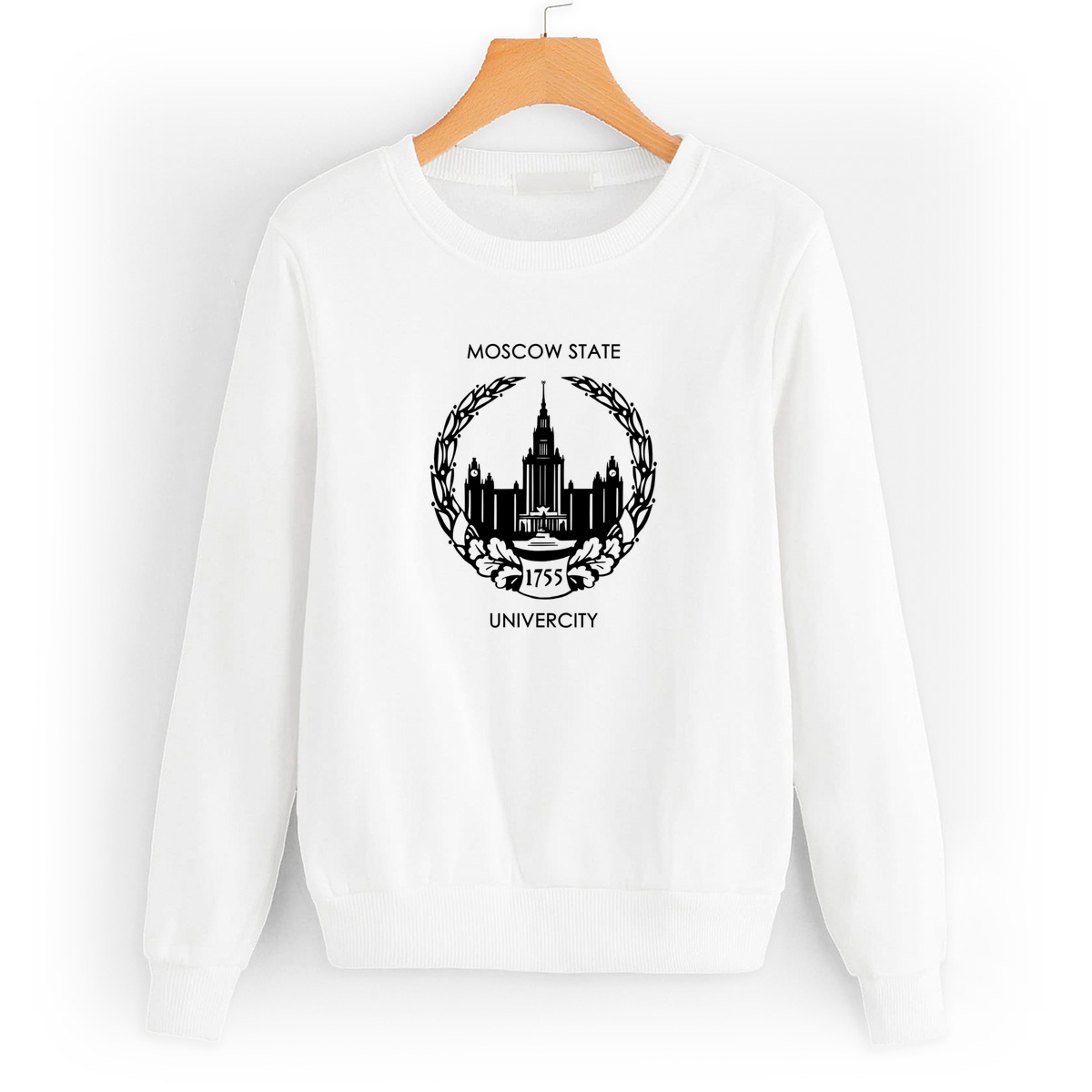 

Свитшот белый CoolPodarok Moscow state Univercity 1755, 4W022192