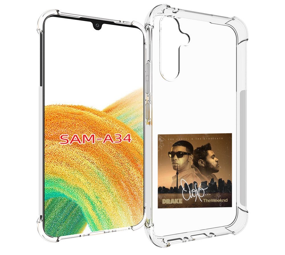 

Чехол MyPads Drake & The Weeknd - OVOXO для Samsung Galaxy A34, Tocco