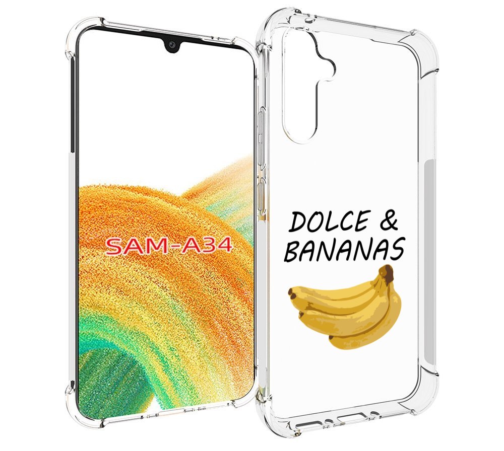 

Чехол MyPads Dolce Дольче банан для Samsung Galaxy A34, Tocco