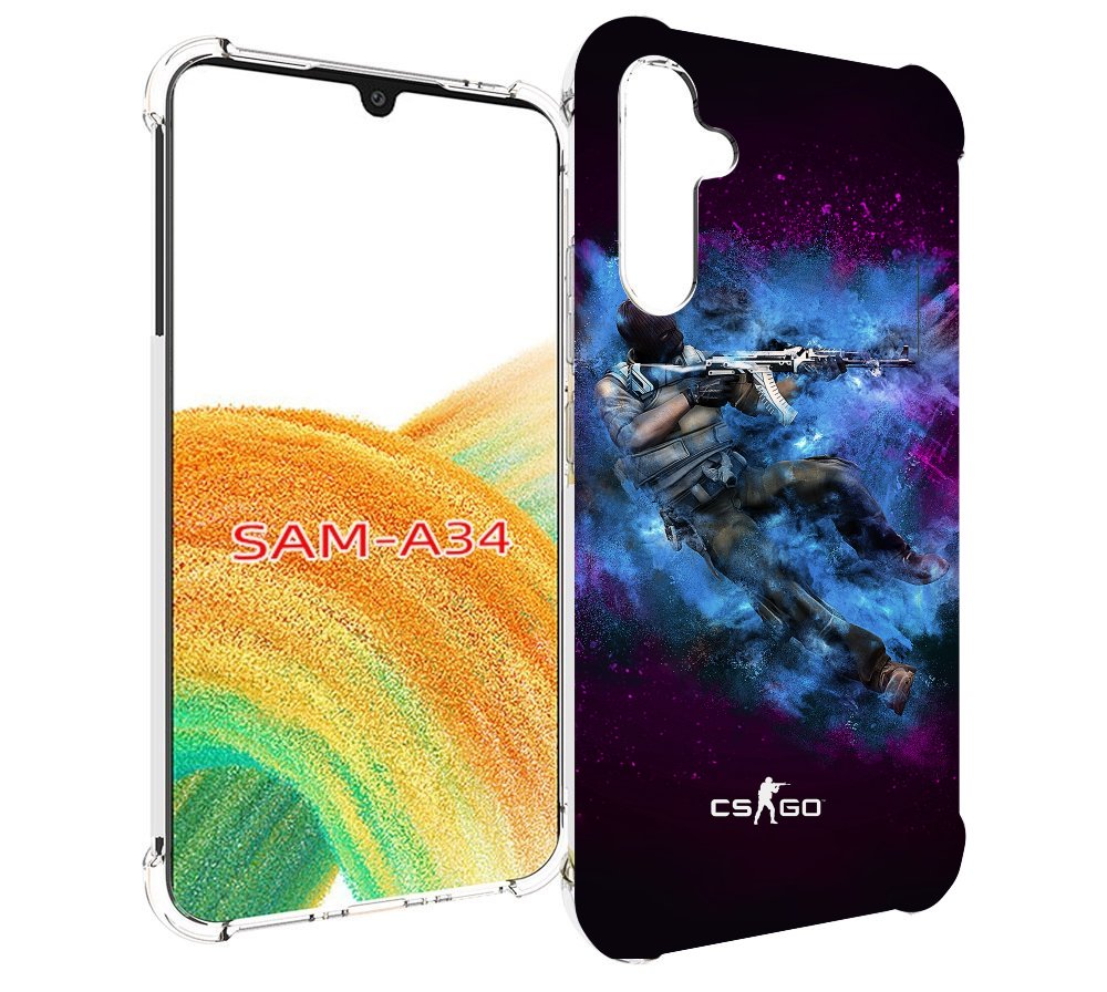 

Чехол MyPads CS-go-террорист для Samsung Galaxy A34, Tocco