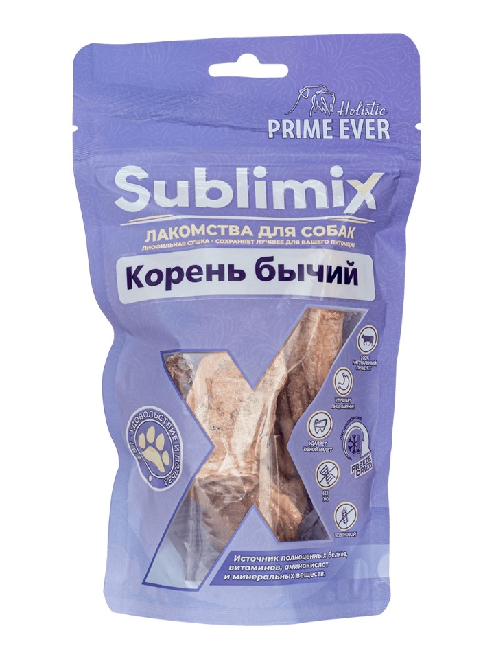 фото Лакомство для собак prime ever, бычий корень, говядина, 130 г, 2 шт