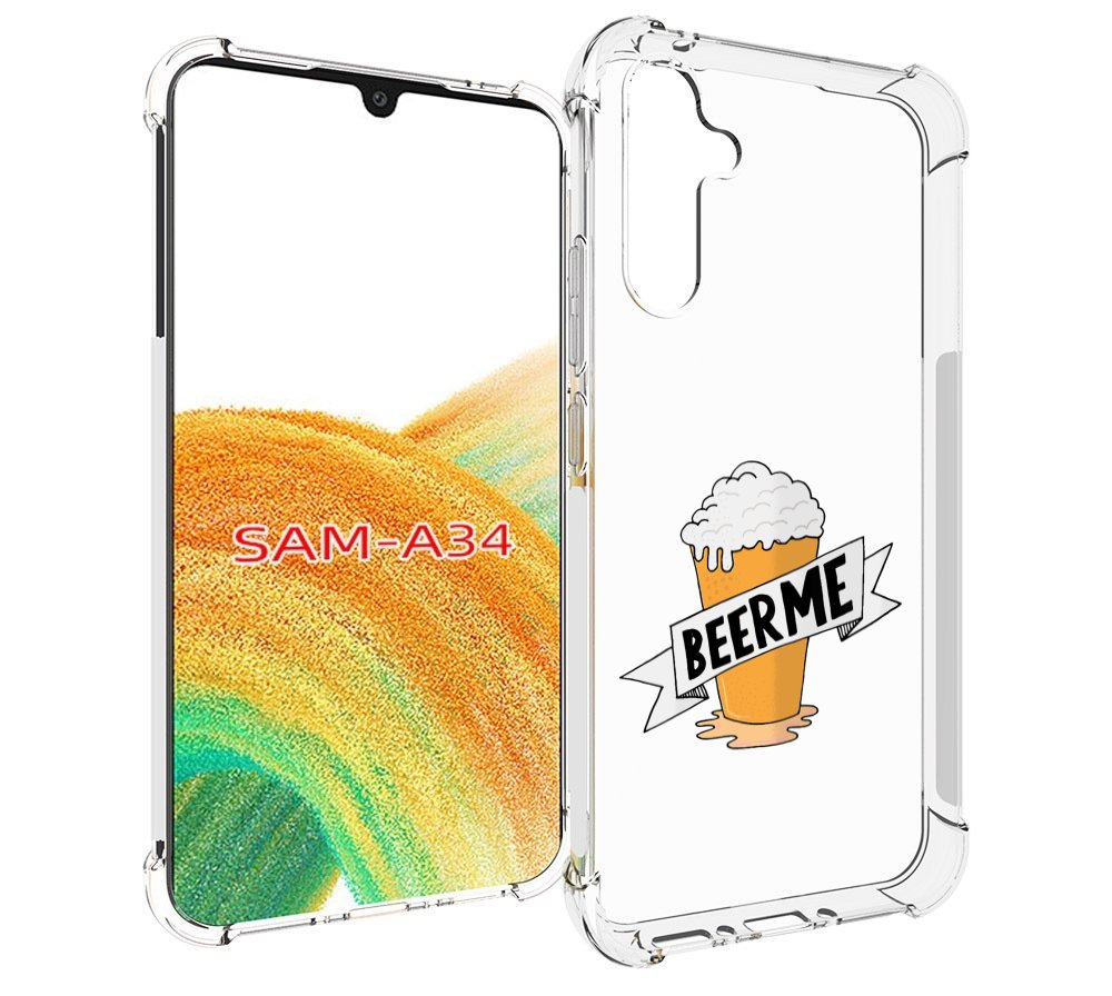 

Чехол MyPads Beer-me для Samsung Galaxy A34, Tocco