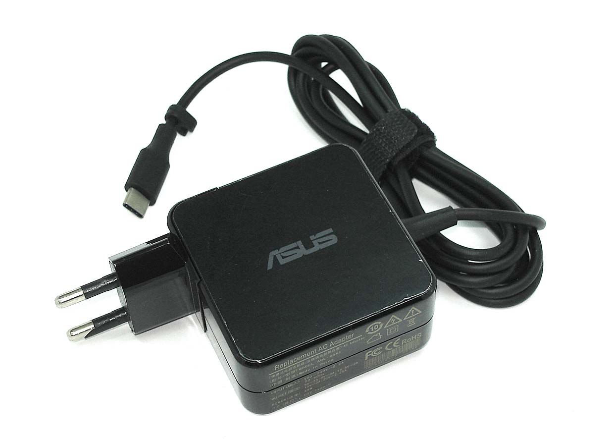 

Блок питания для ноутбуков Asus 5.V/3A, 9V/3A, 15V/3A, 20V/2.25A (Type-C) 45W OEM
