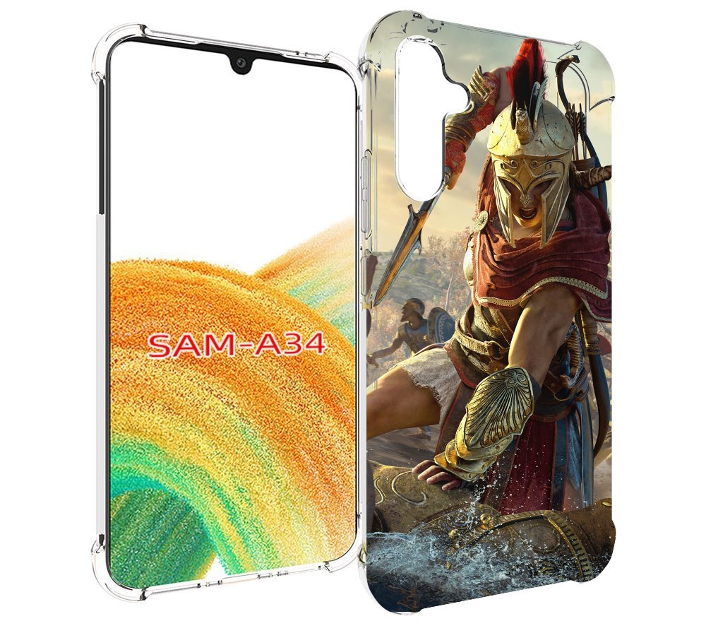 

Чехол MyPads Assassin's Creed Odyssey Kassandra мужской для Samsung Galaxy A34, Tocco
