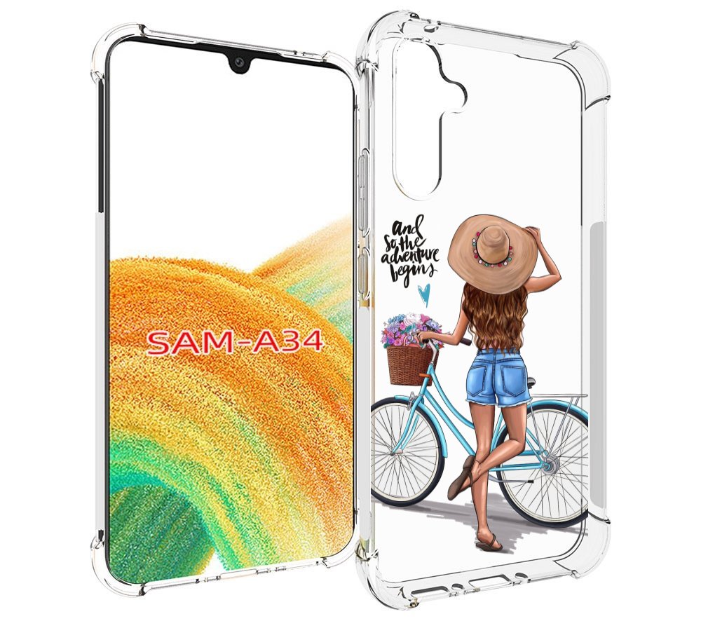 

Чехол MyPads Adventure женский для Samsung Galaxy A34, Tocco