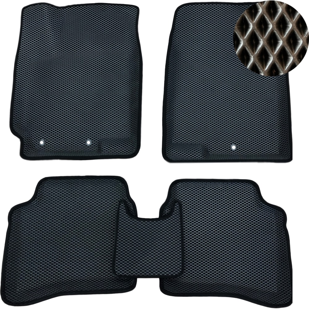 

ИП Муллаянов А. М. Автоковрики 3D ЕВА KIA RIO 4 2017-нв черные 2043311147055