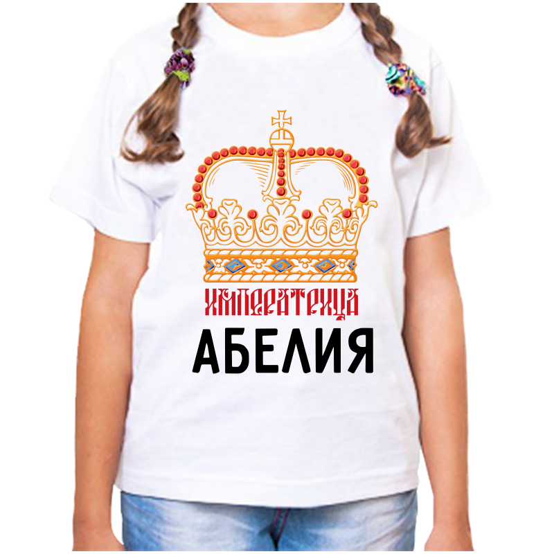 

Футболка девочке белая 24 р-р императрица абелия, Белый, fdd_imperatrica_abeliya
