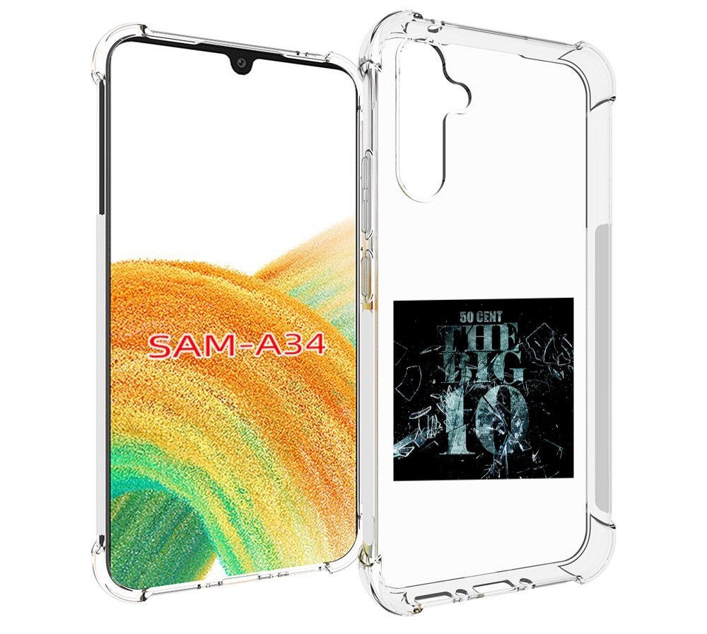 

Чехол MyPads 50 Cent - The Big 10 для Samsung Galaxy A34, Tocco