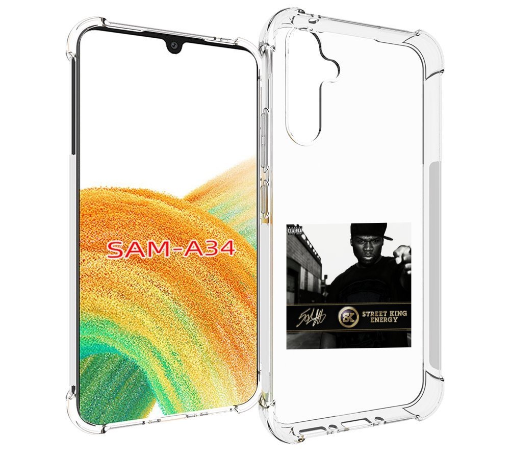 

Чехол MyPads 50 Cent - Street King Energy для Samsung Galaxy A34, Tocco