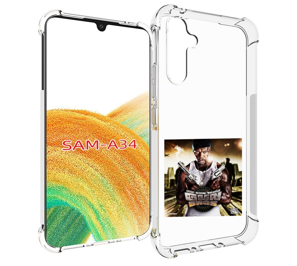

Чехол MyPads 50 Cent - Gun Bros для Samsung Galaxy A34, Tocco