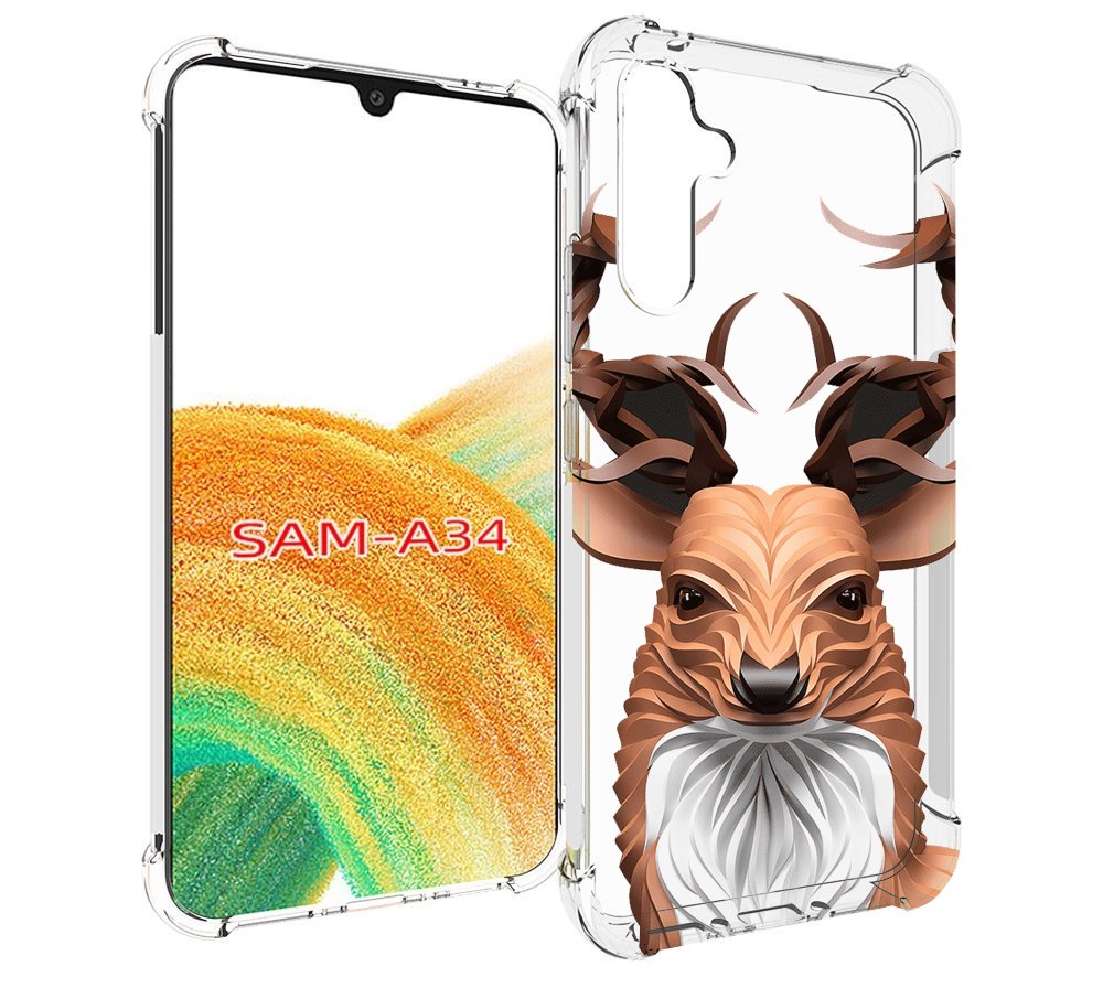 

Чехол MyPads 3D-олень для Samsung Galaxy A34, Tocco