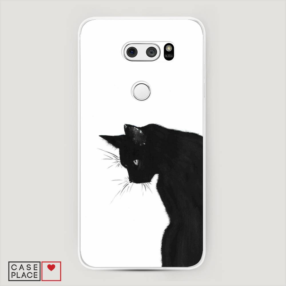 

Чехол Awog на LG V35 ThinQ "Black cat", Черный;белый, 83650-1