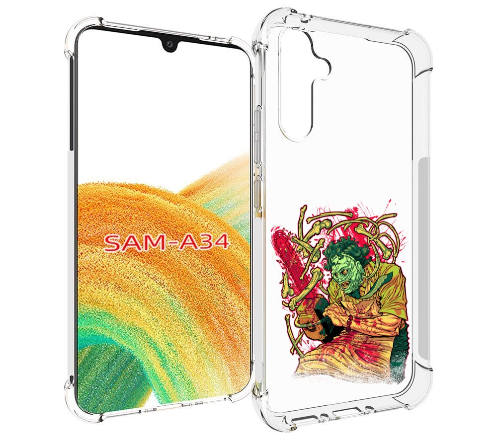 

Чехол MyPads яркий мясник для Samsung Galaxy A34, Tocco