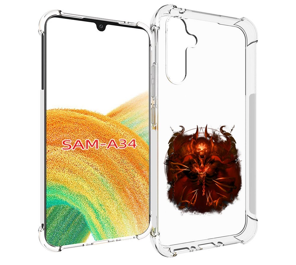 

Чехол MyPads яркий демон для Samsung Galaxy A34, Tocco