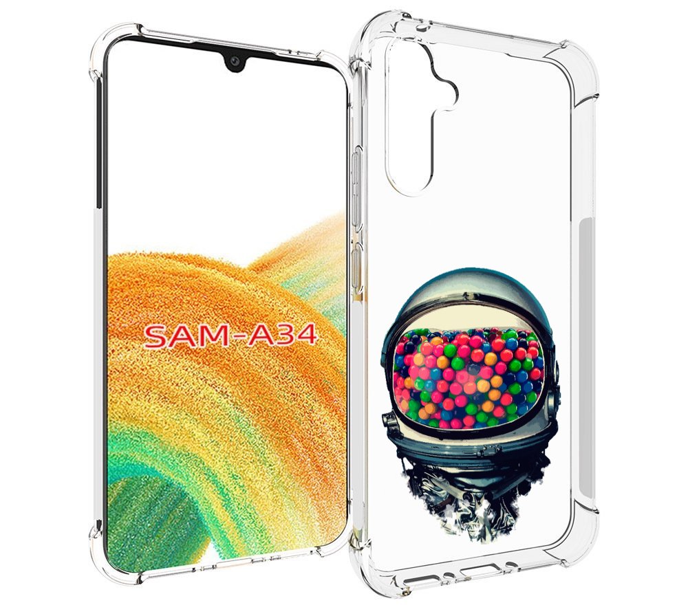

Чехол MyPads шлем космонавта для Samsung Galaxy A34, Tocco